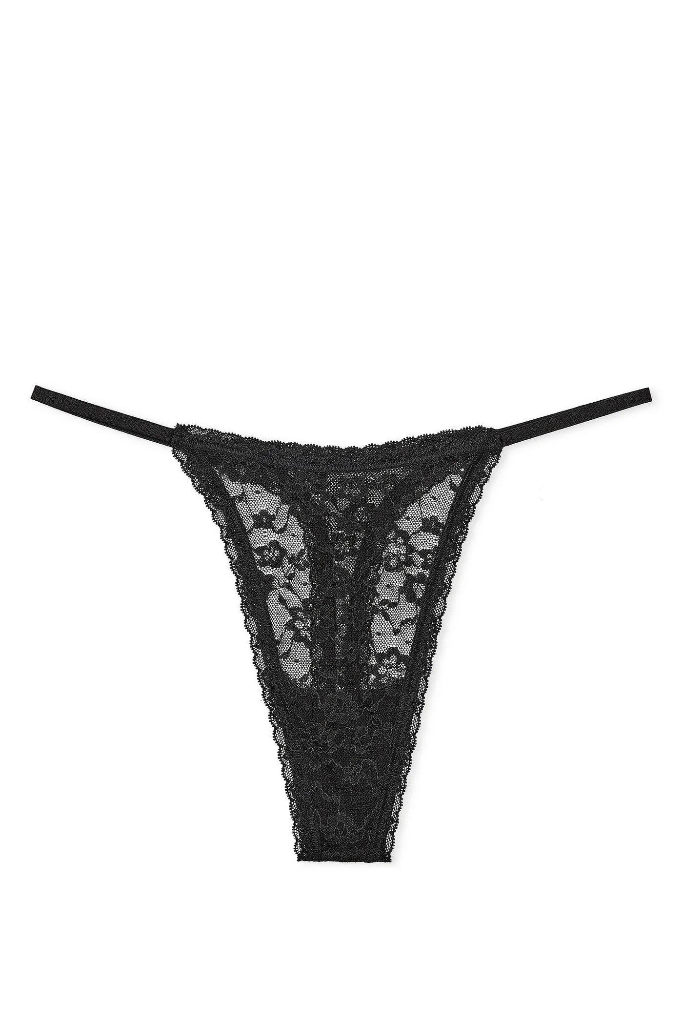 Кружевные трусики стринг 606205497 black