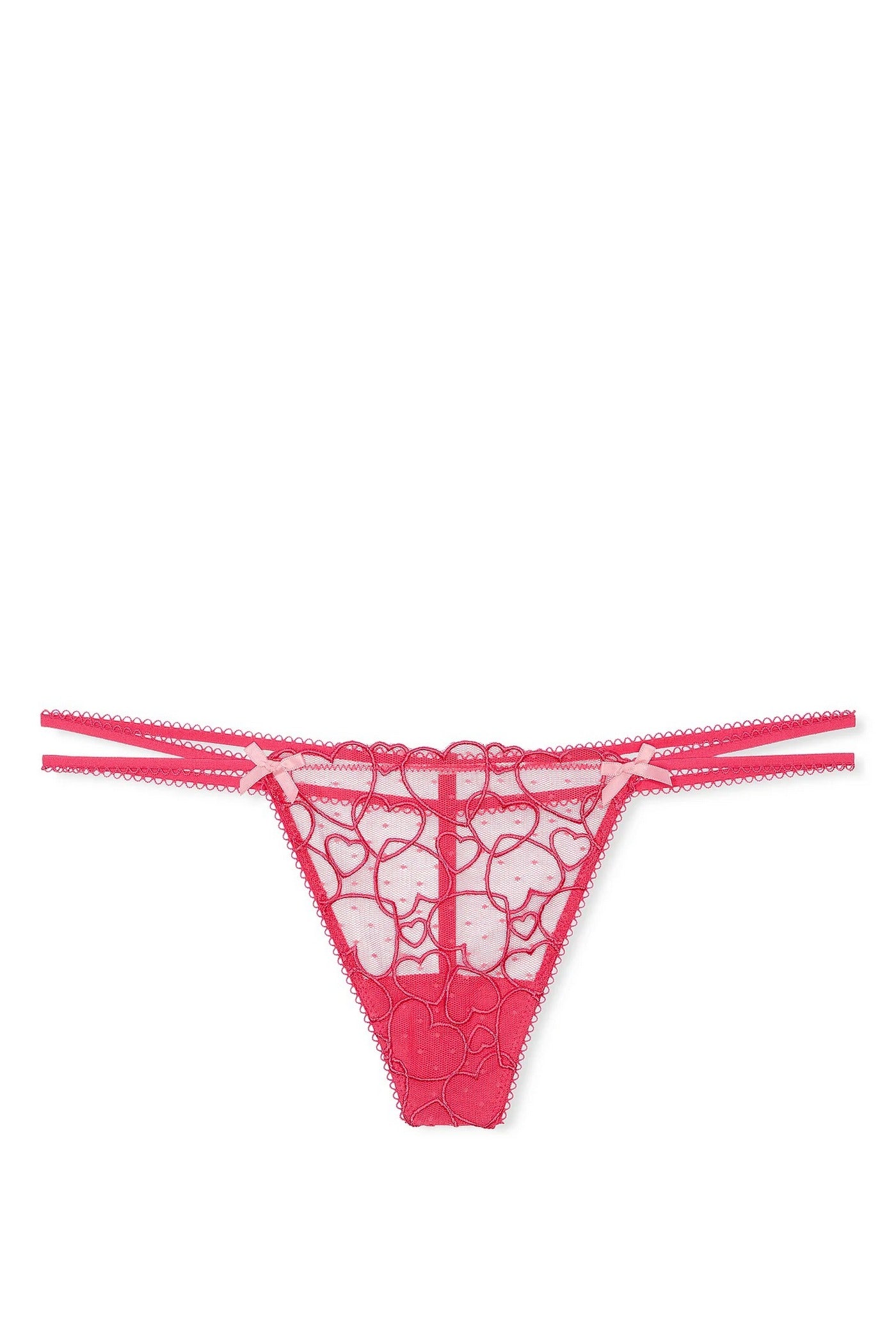 Трусики стринг с вышивкой 620614705 pink