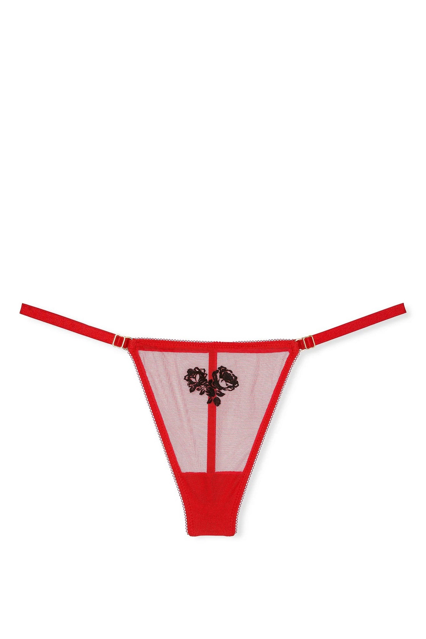 Трусики стринг с вышивкой 621921533 red