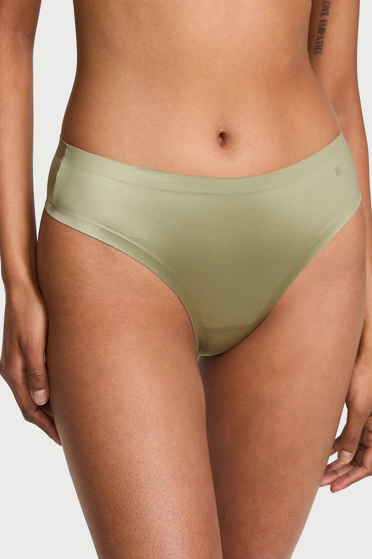 Безшовні трусики стрінги 623568161 green Victoria`s Secret