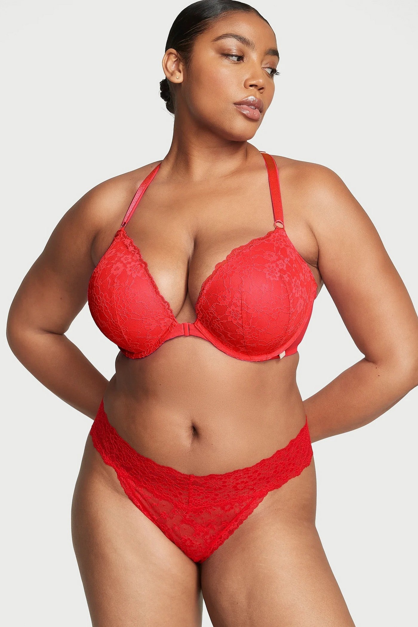 Мереживні трусики стрінги 631626942 Victoria`s Secret
