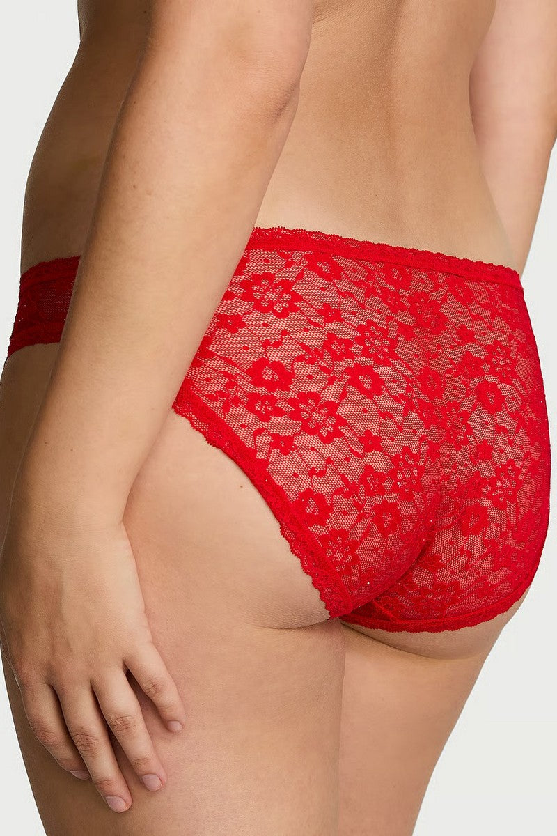 Кружевные трусики слип 637614697 red