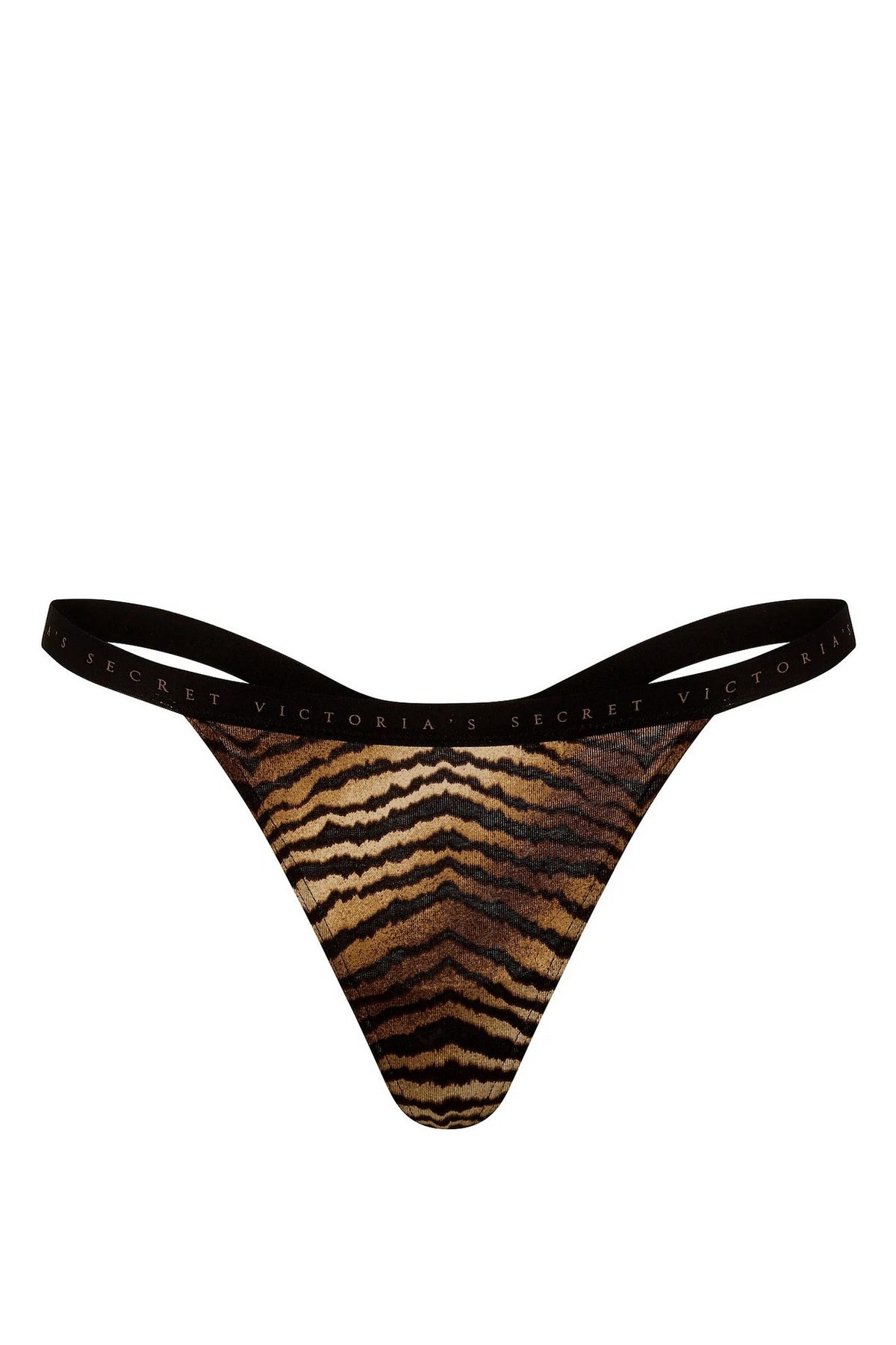 Трусики стрінги із принтом 638118096 brown Victoria`s Secret