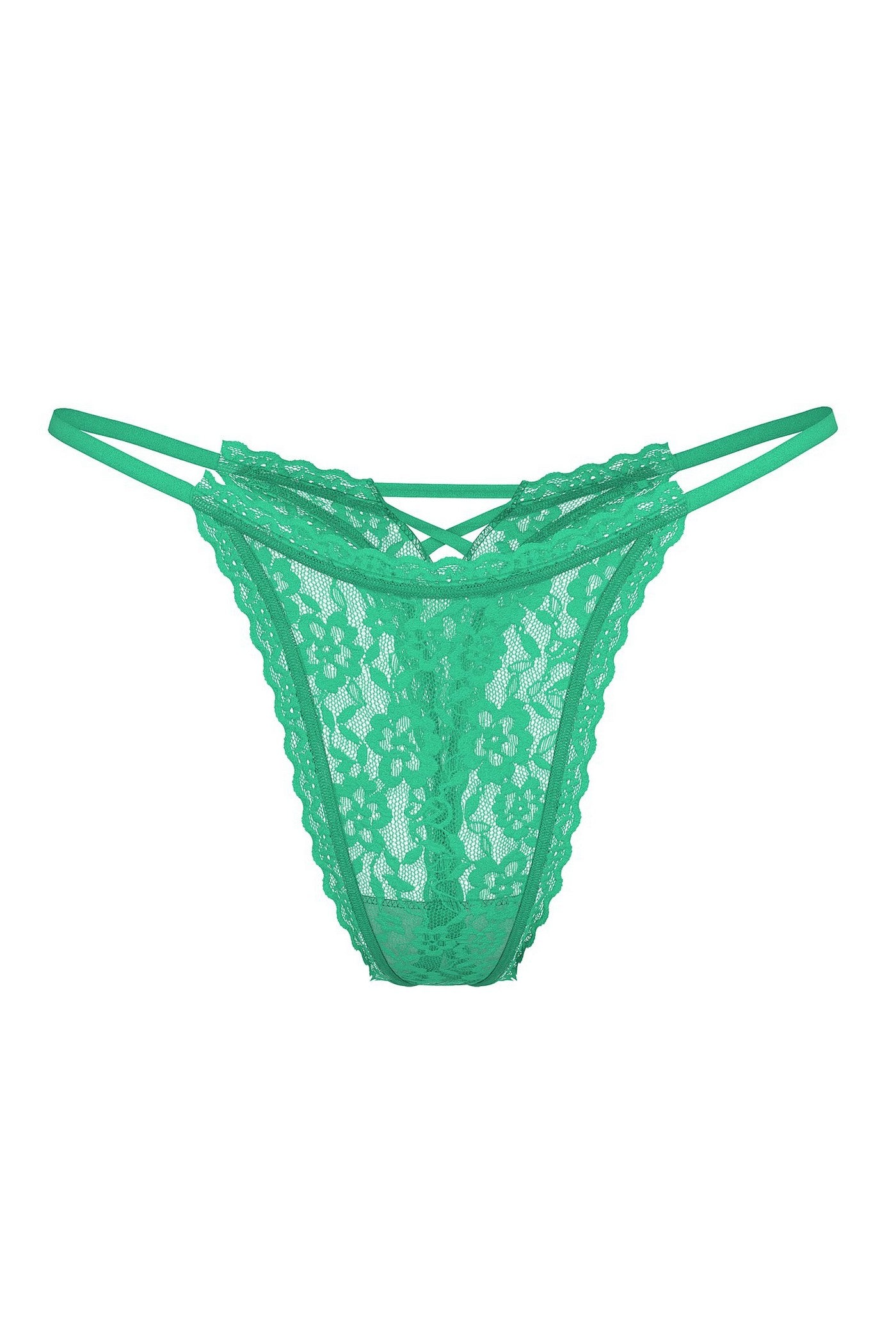 Мереживні трусики стрінги 64421869 green