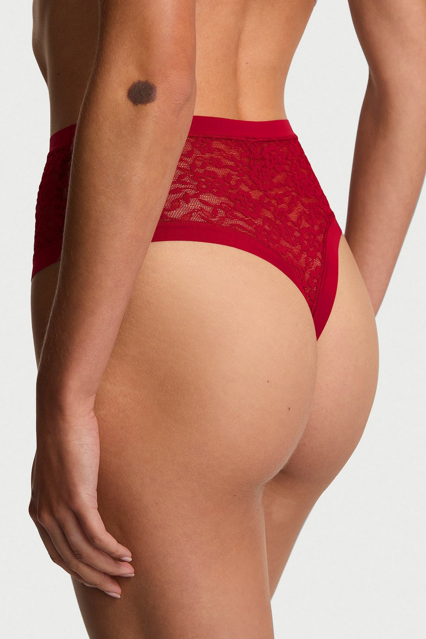 Високі трусики стрінги 66207846 bordo Victoria`s Secret
