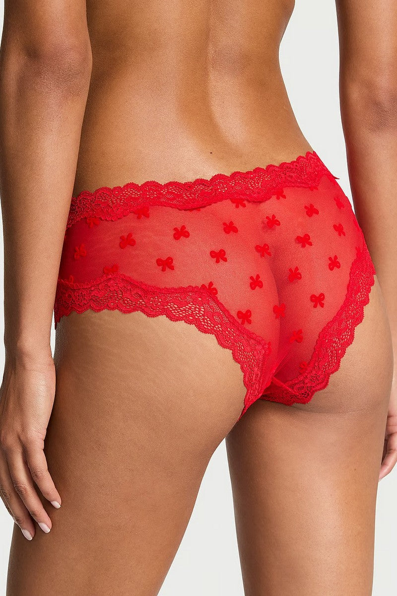 Шортики из микросетки 663683728 red