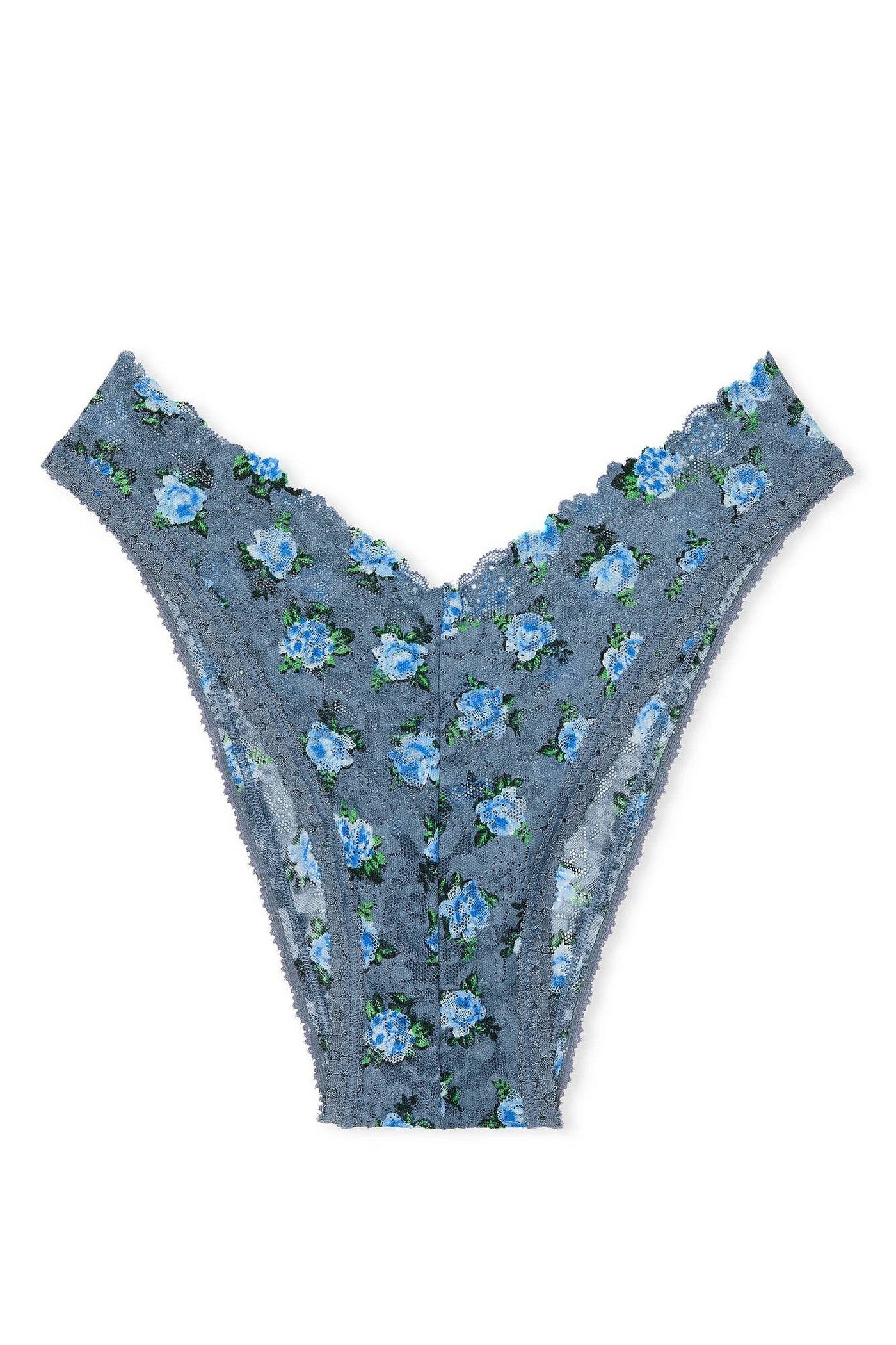 Кружевные трусики бразилиана 666884086 blue