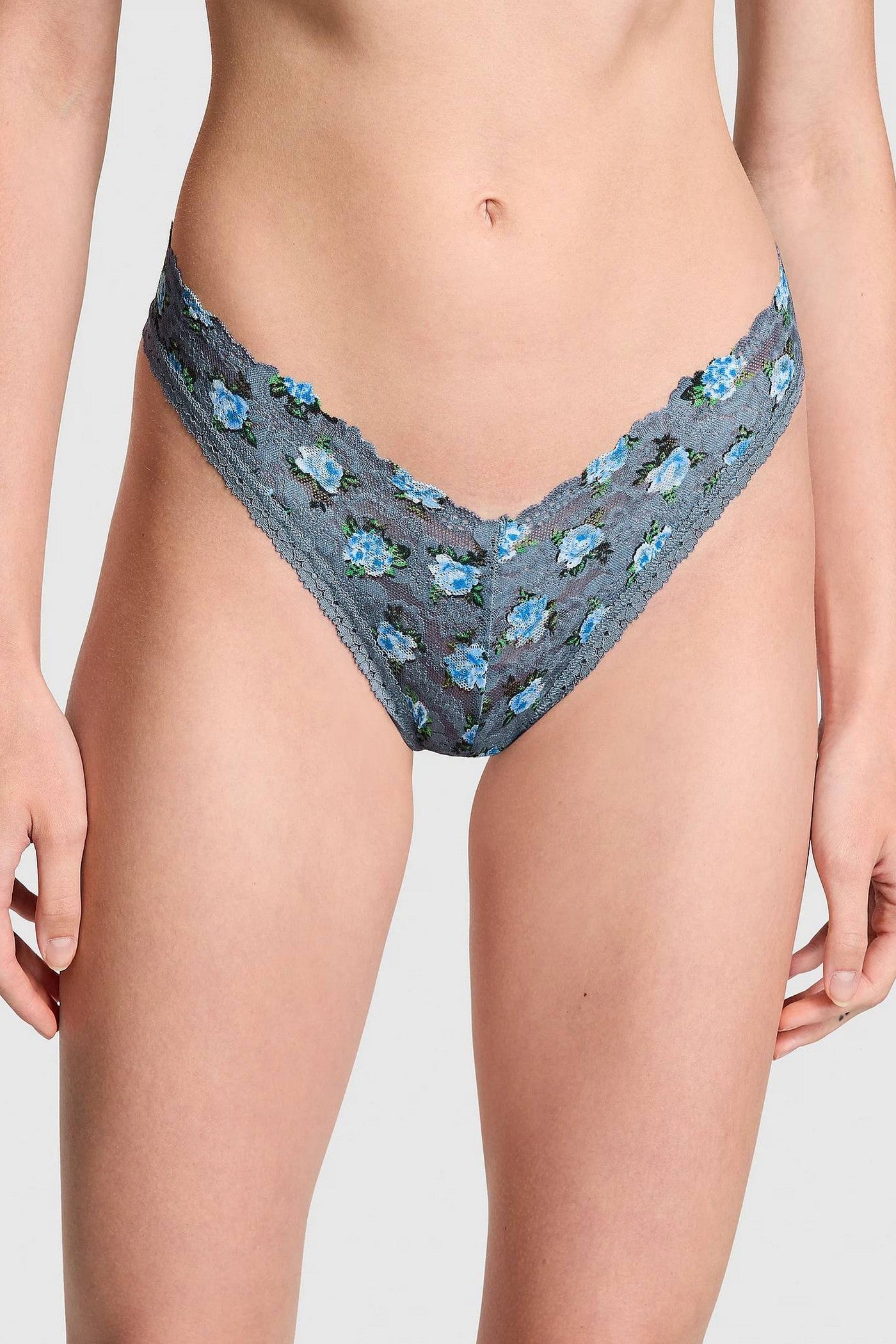 Кружевные трусики бразилиана 666884086 blue