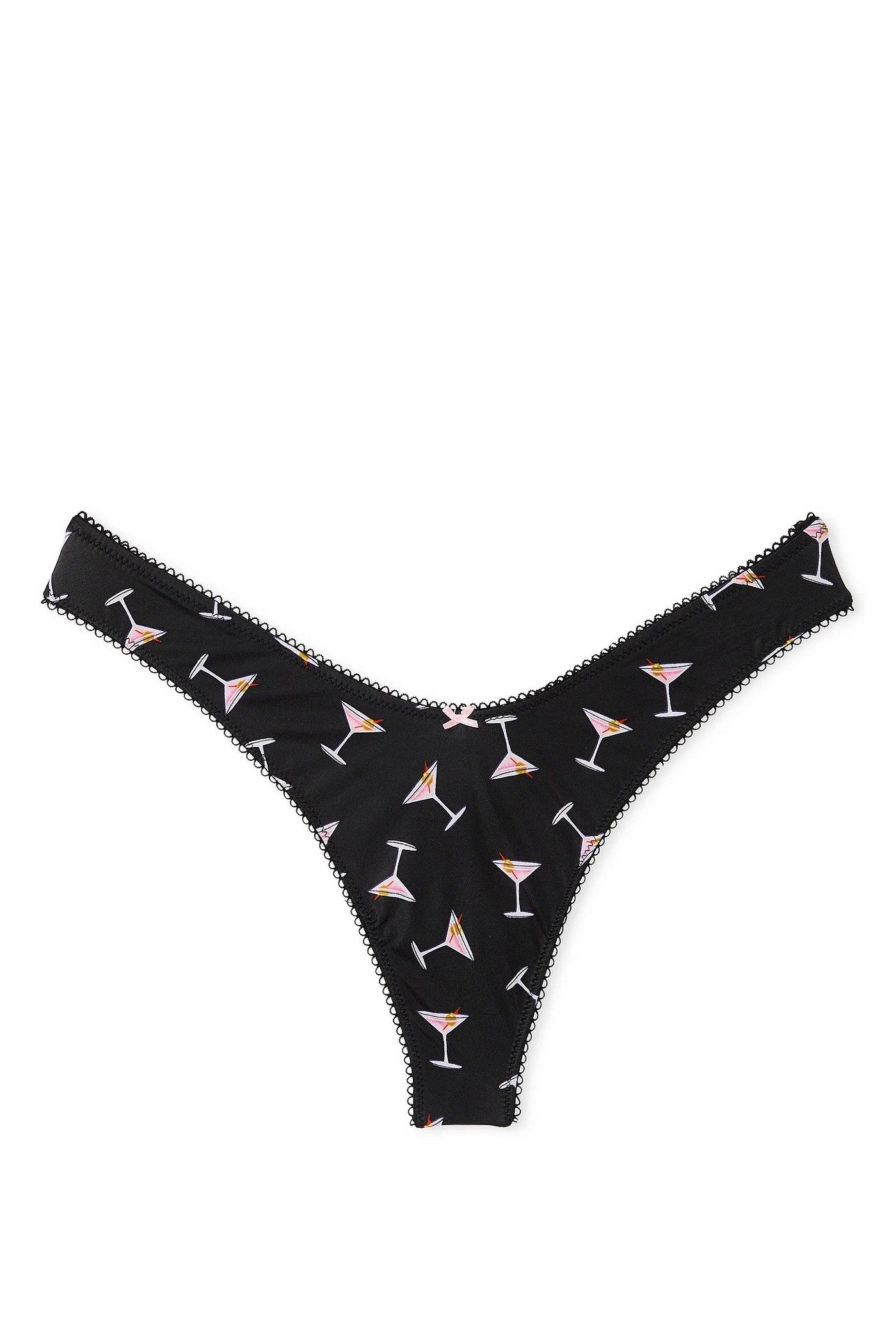 Трусики стринг с принтом 66996188 black