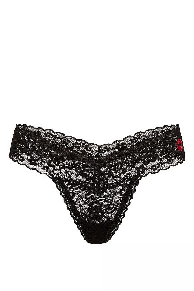 Мереживні трусики стрінги 676905056 Black Victoria`s Secret