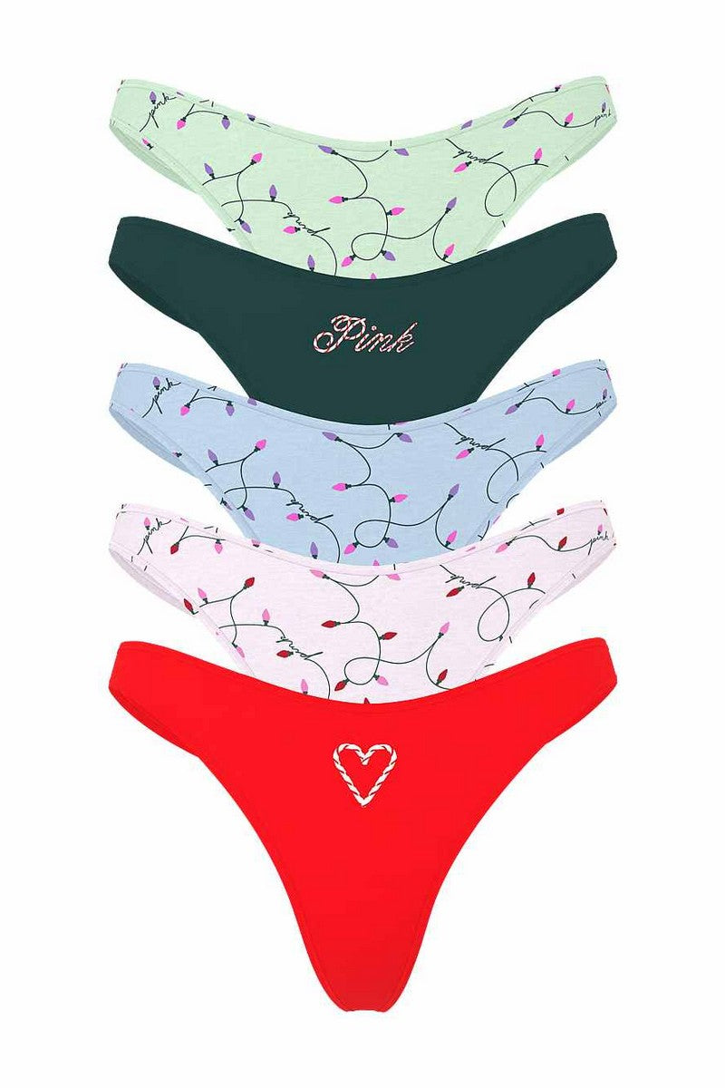 Трусики стрінги 680258516 (5 шт.) multi Victoria`s Secret