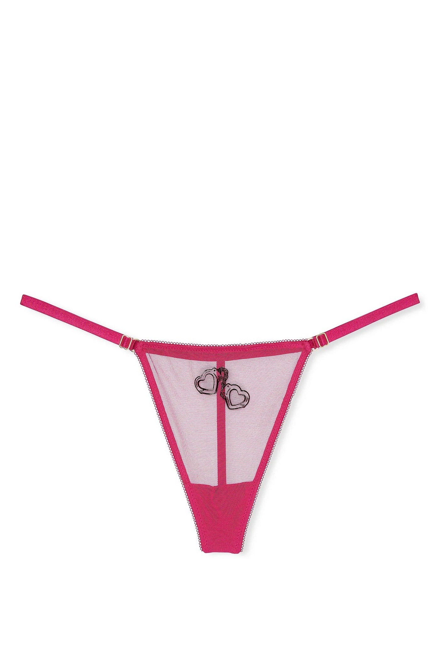 Трусики стринг из микросетки 68137354 pink