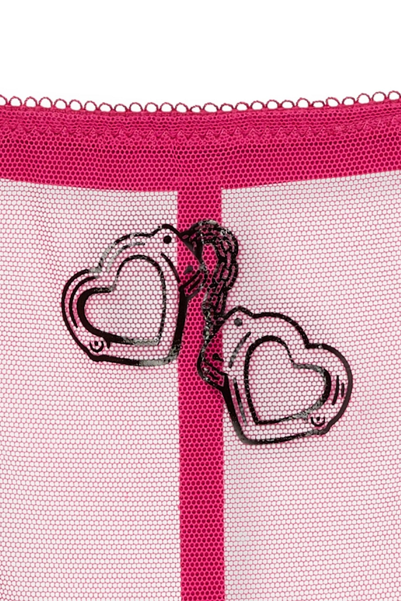 Трусики стринг из микросетки 68137354 pink