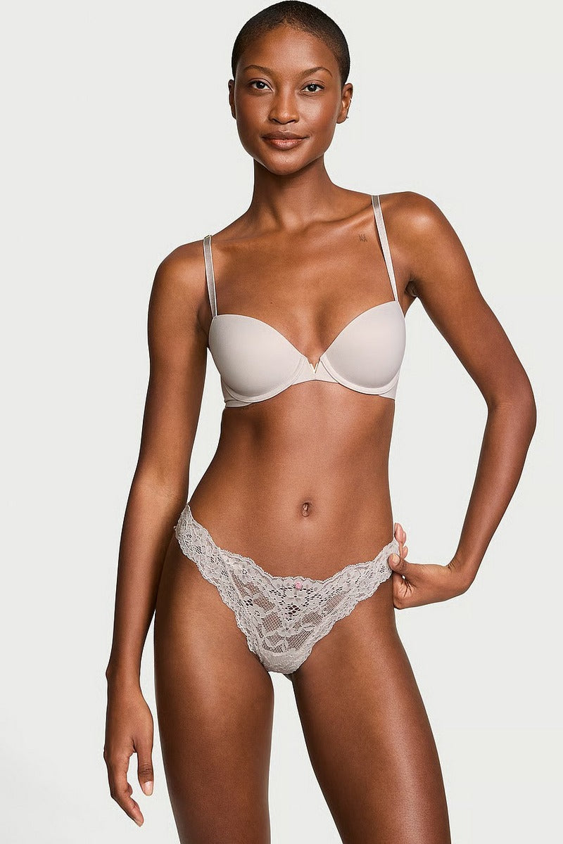 Кружевные трусики стринг 697777842 gray