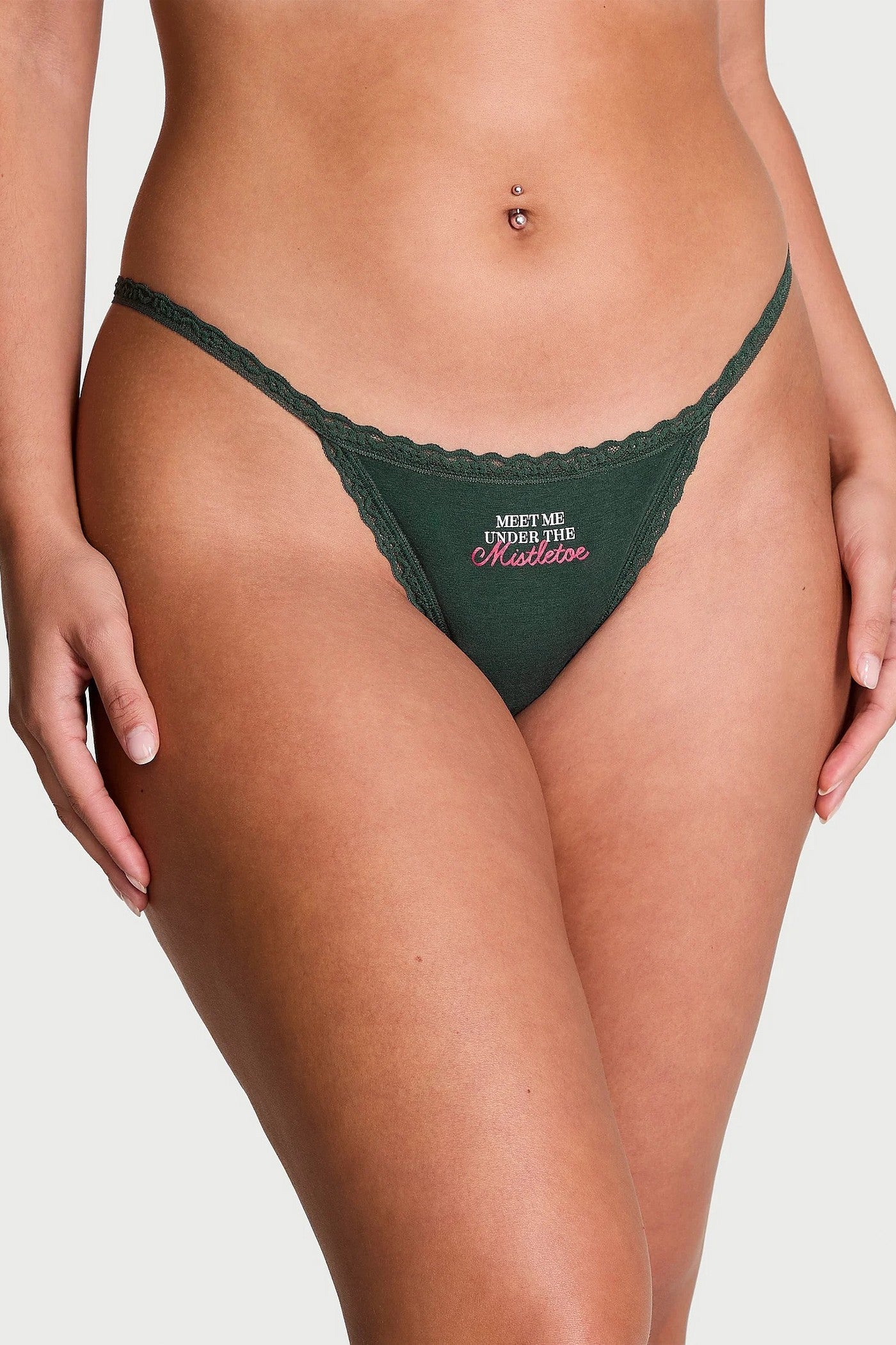 Хлопковые трусики стринг 701181957 green