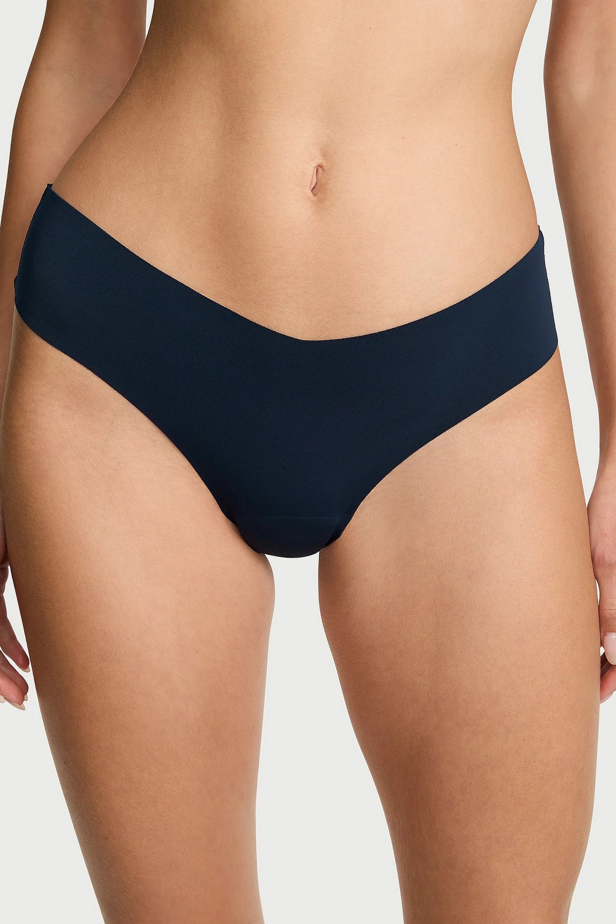 Безшовні трусики стрінги 709633689 blue Victoria`s Secret