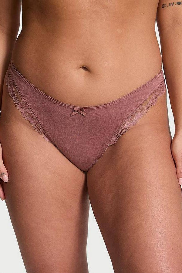 Хлопковые трусики стринг 725217366 rose