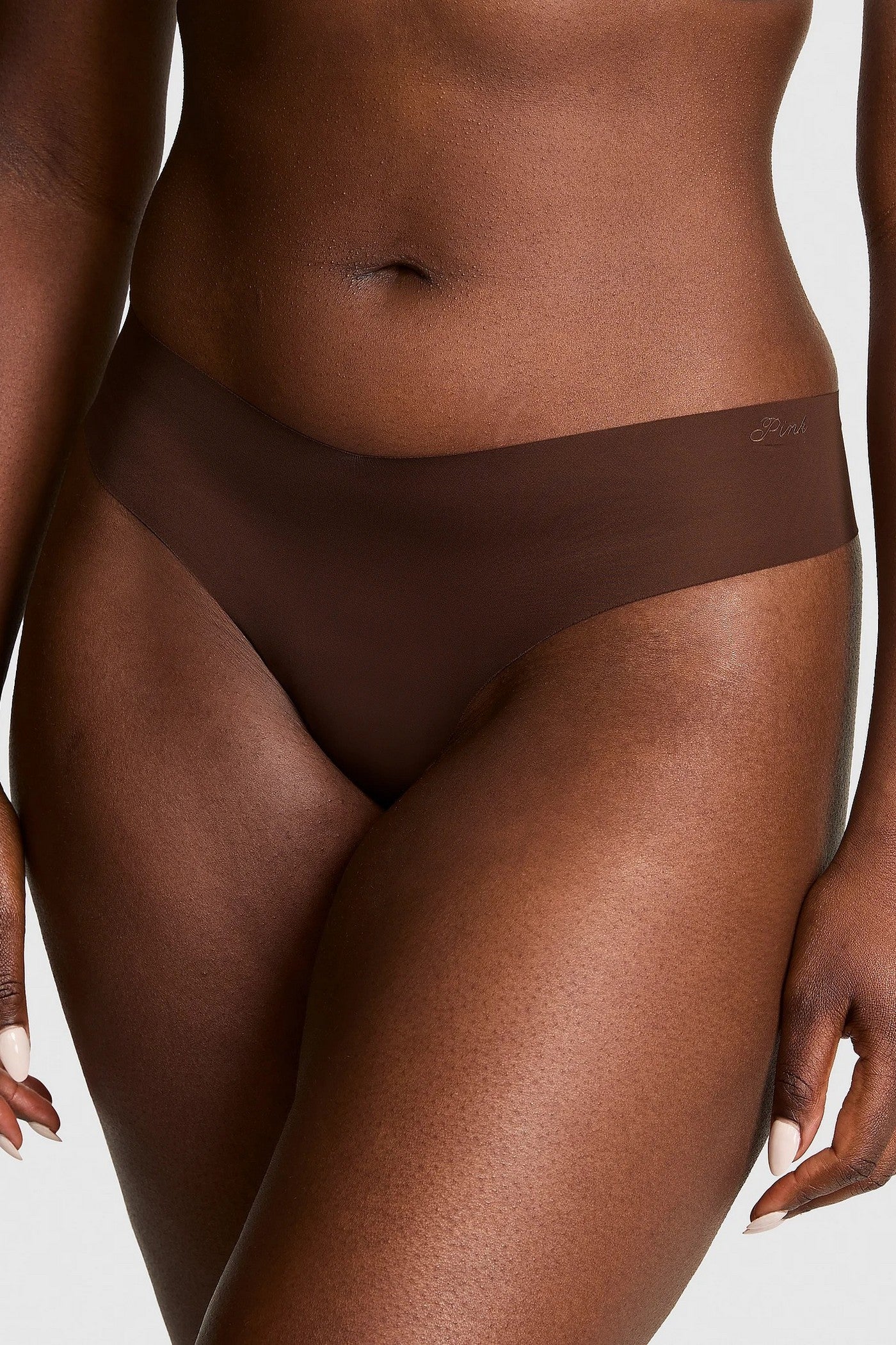 Безшовні трусики стрінги 739762332 brown Victoria`s Secret