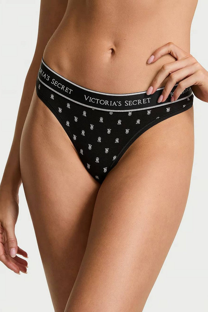 Хлопковые трусики стринг 741547115 black