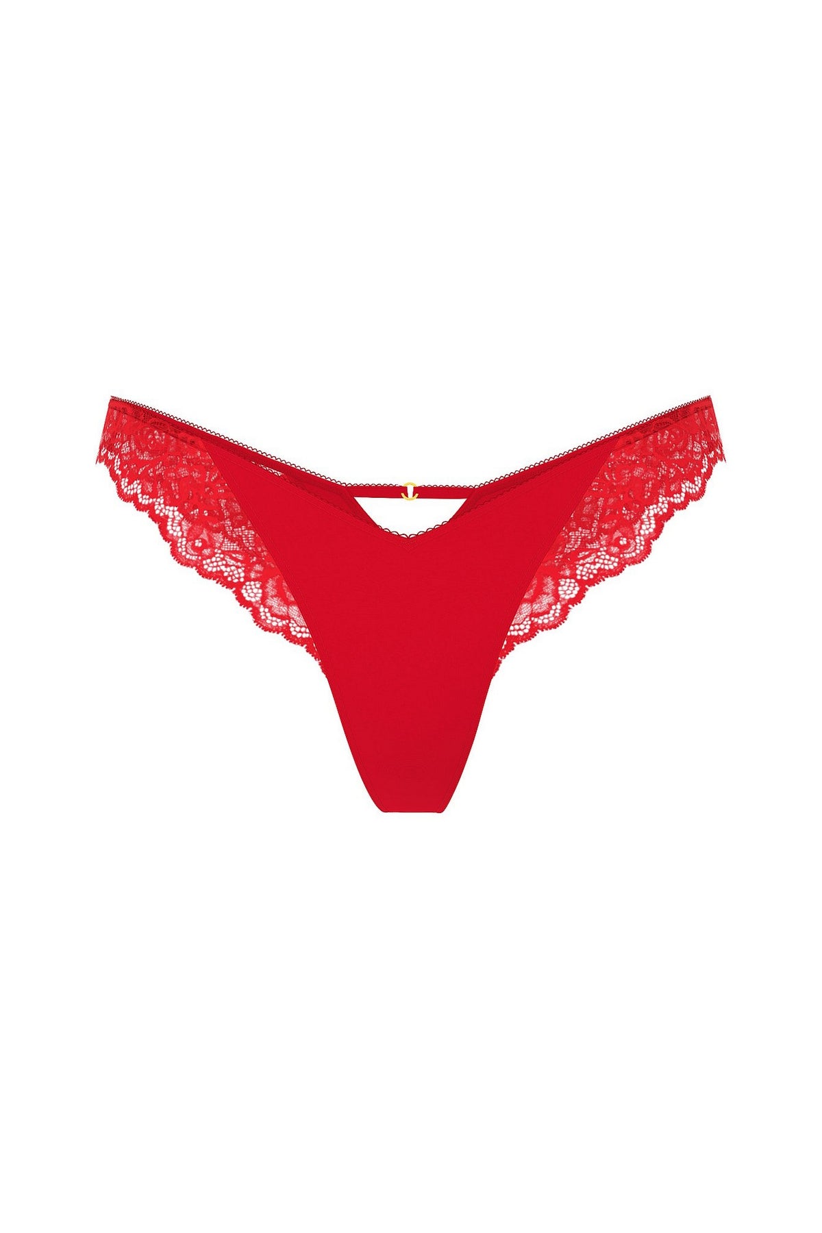 Трусики стрінги із мереживом 742088410 red Victoria`s Secret