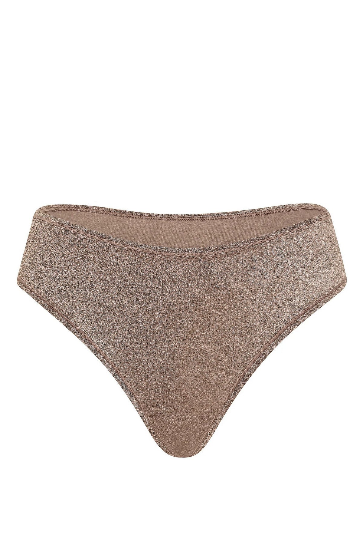 Трусики стрінги з візерунком 745523458 browwn Victoria`s Secret