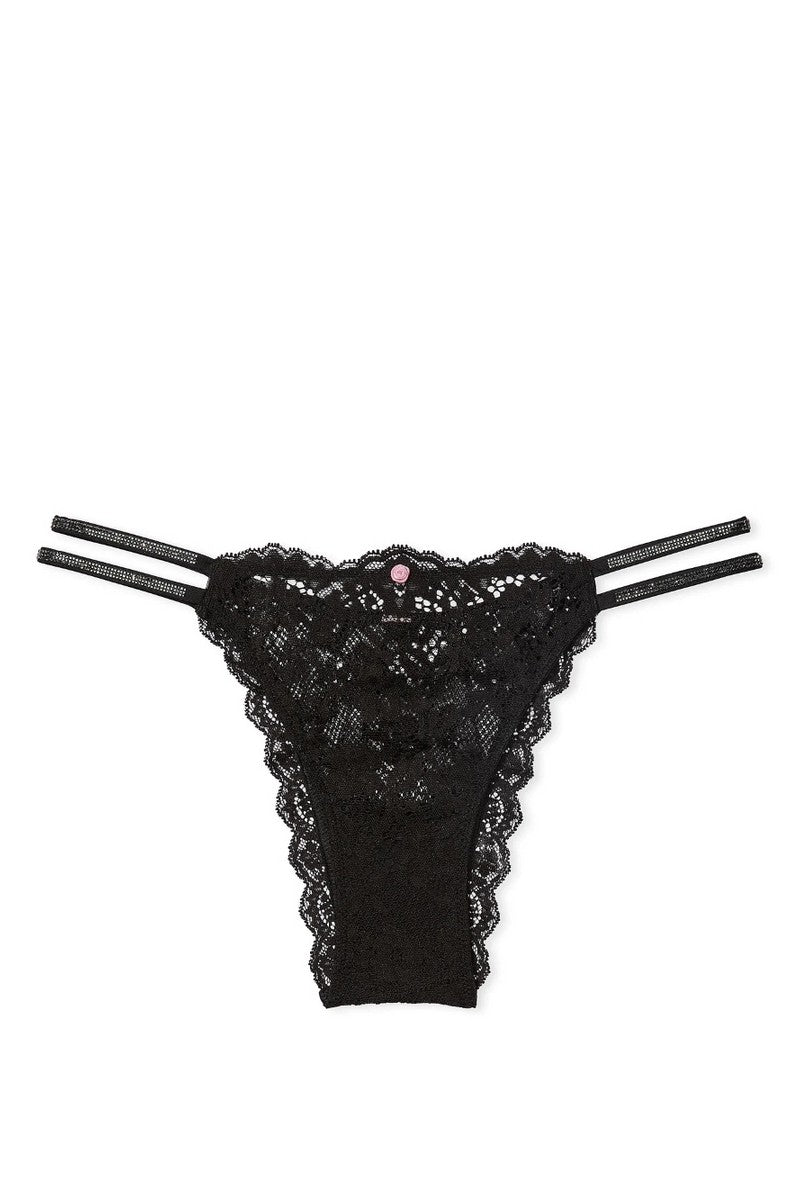 Трусики танга со стразами 756218456 black
