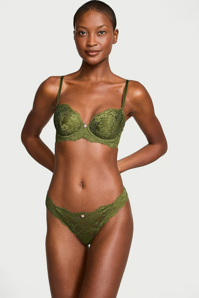 Кружевные трусики стринг 762140559 green