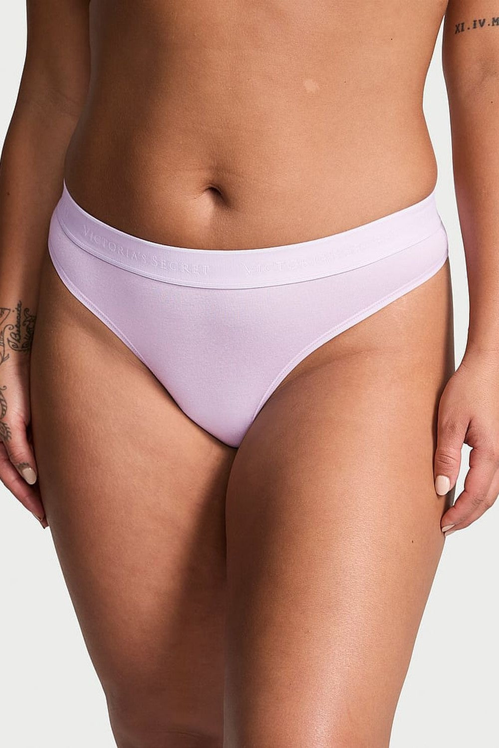Хлопковые трусики стринг 767242171 lilac