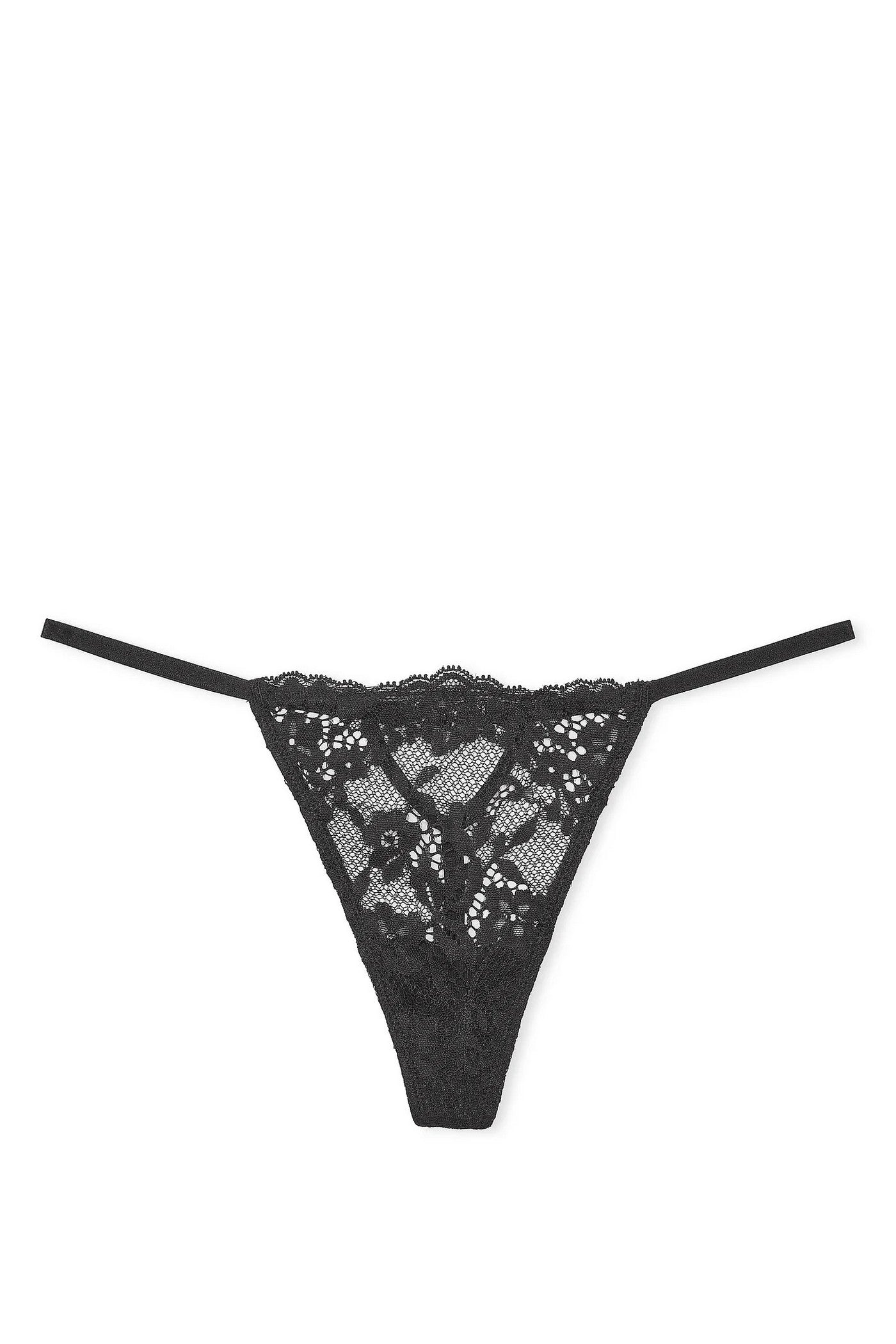 Кружевные трусики стринг 769444046 black