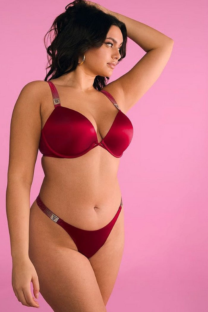 Трусики стринг со стразами 776593563 red