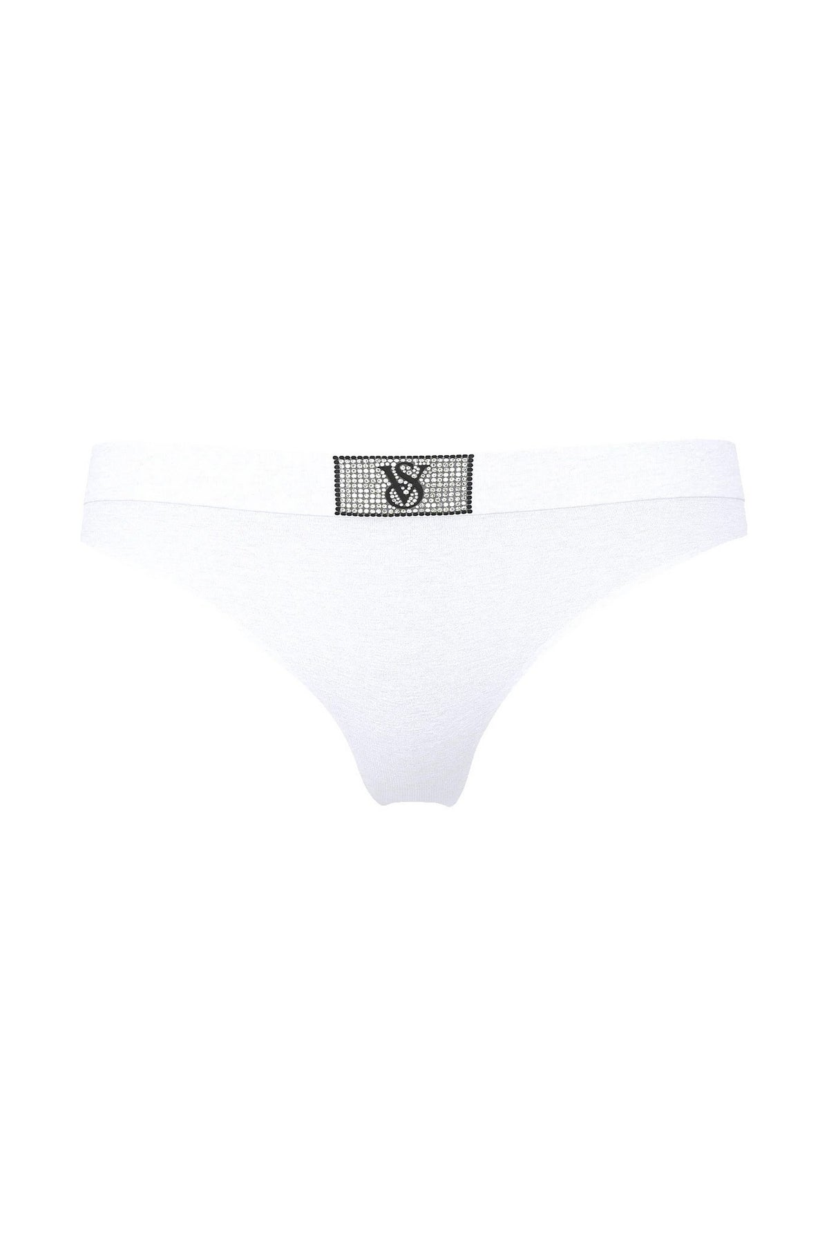 Бавовняні трусики стрінги 781158190 white Victoria`s Secret