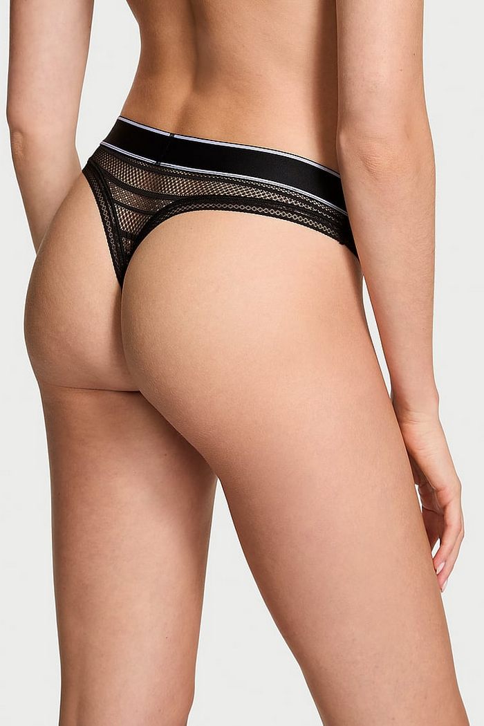 Кружевные трусики стринг 810303100 black