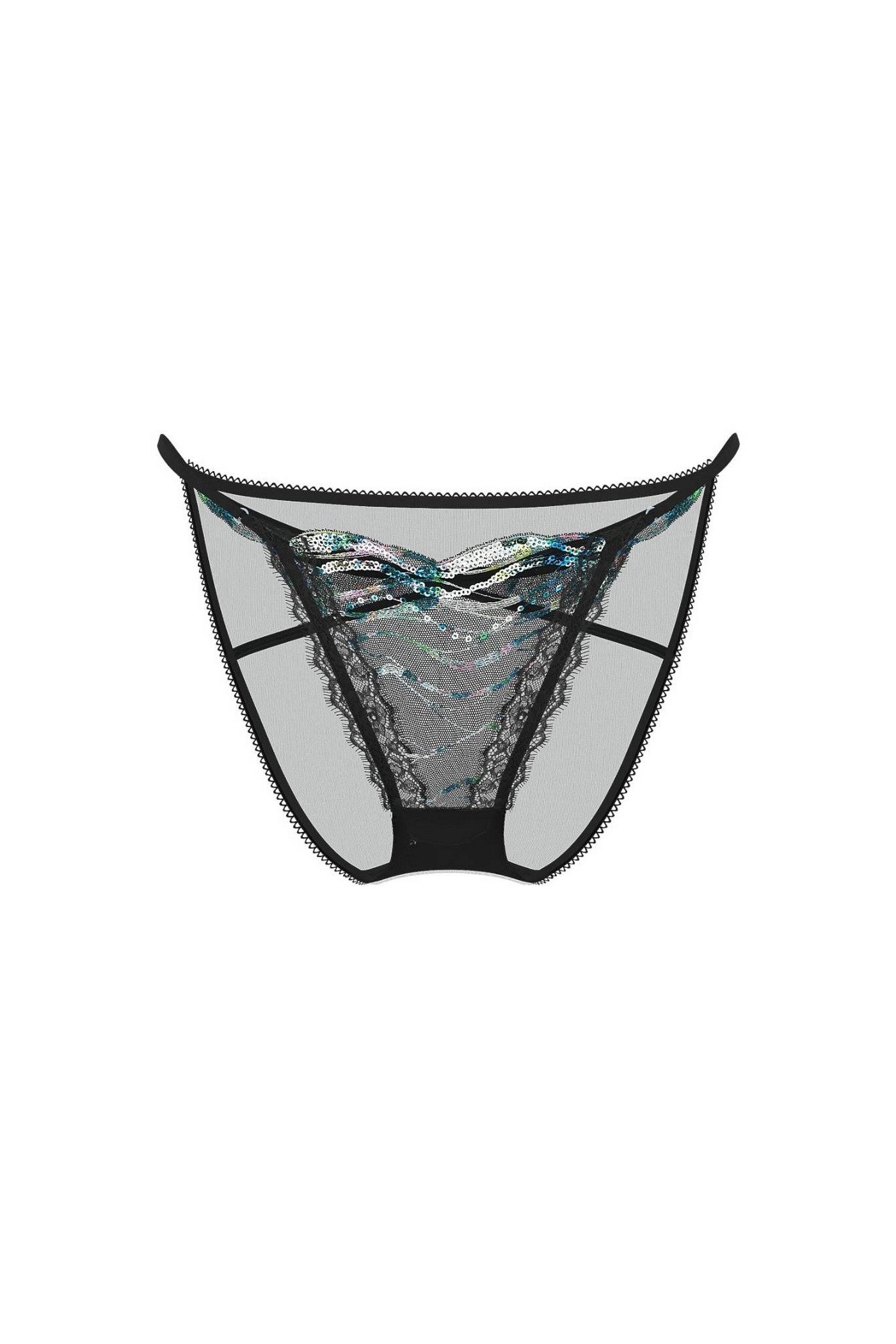 Трусики бікіні з паєтками 818878714 black