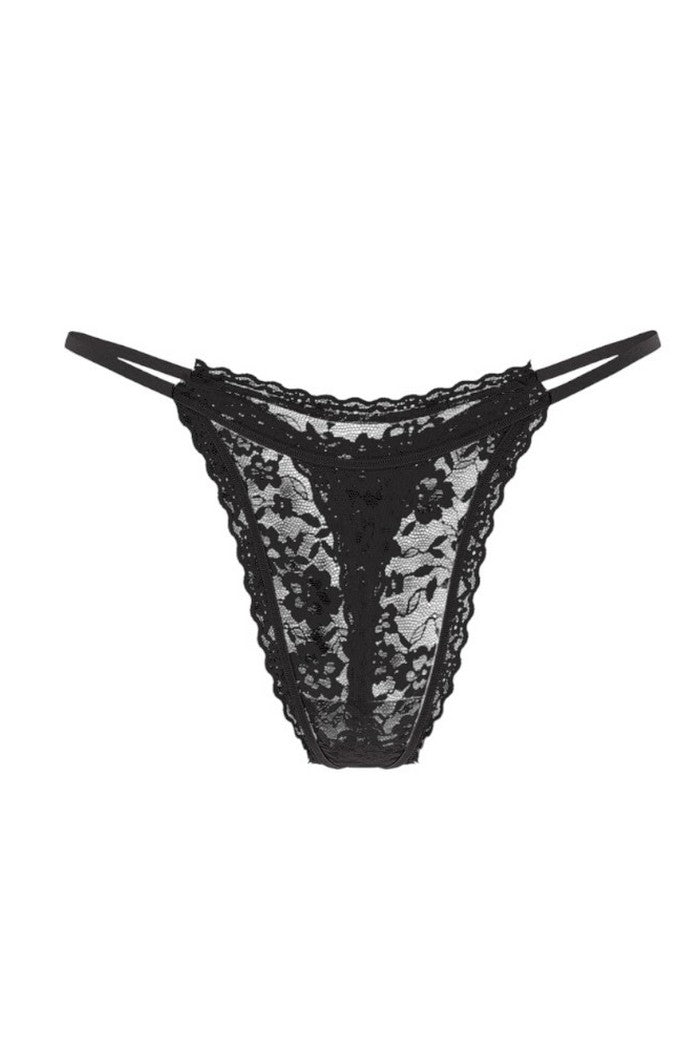 Кружевные трусики стринг 825402090 black
