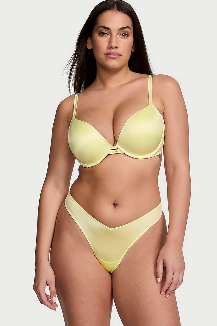 Гладкие трусики стринг 827270850 yellow