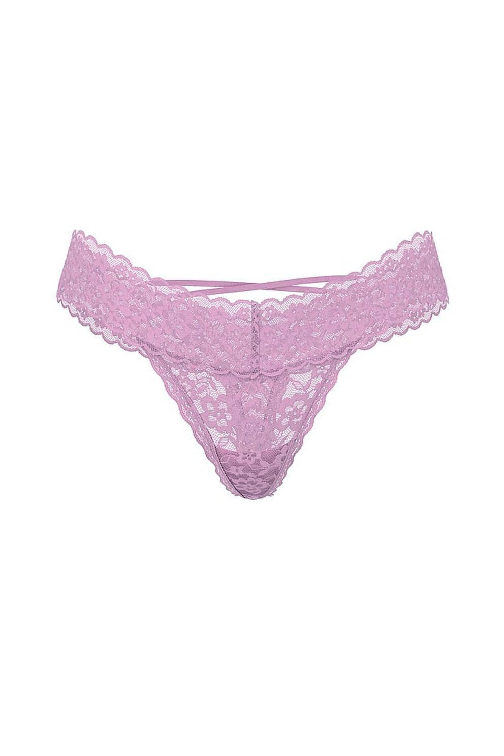 Мереживні трусики стрінги 827836684 lilac Victoria`s Secret