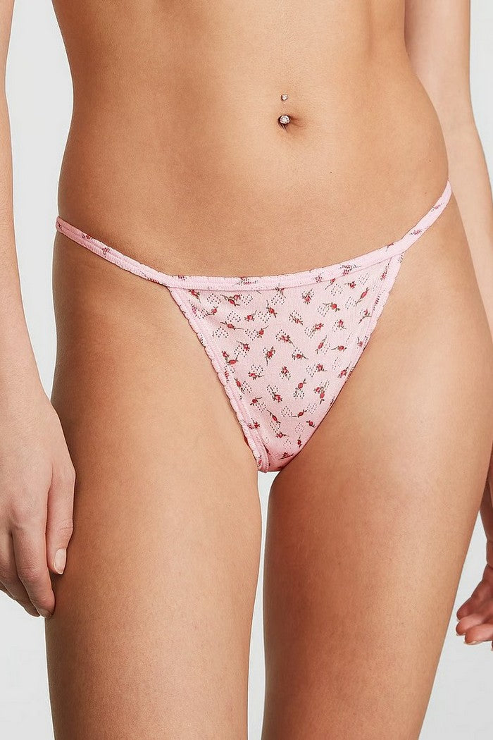 Трусики стринг с принтом 845260676 rose