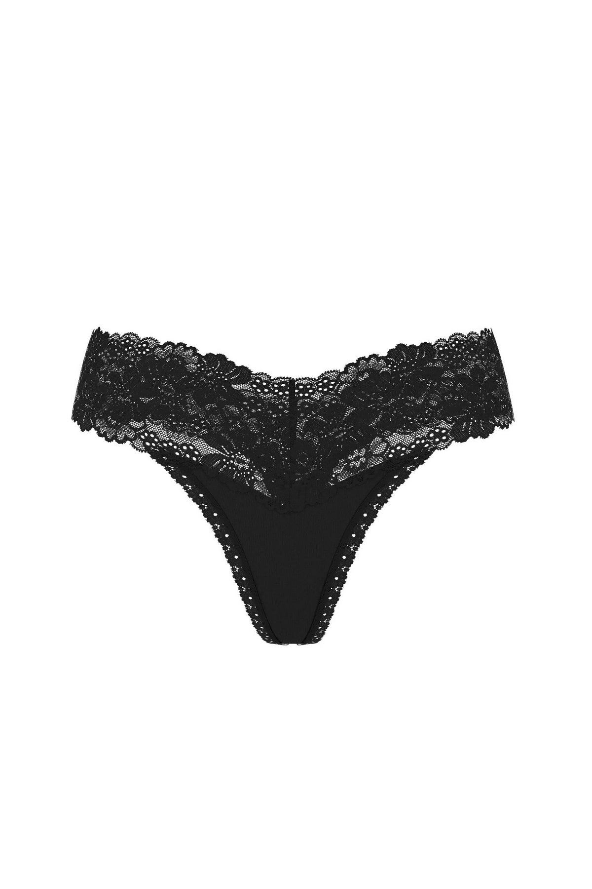 Мереживні трусики стрінги 845517890 black Victoria`s Secret