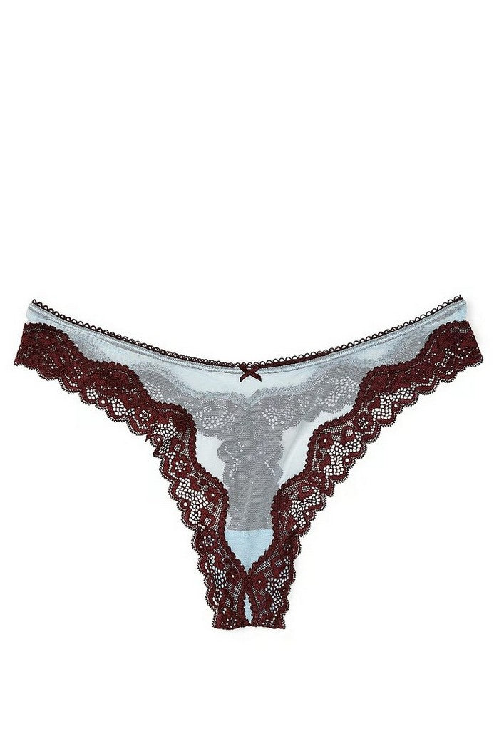 Трусики стринг из микросетки 85332855 blue