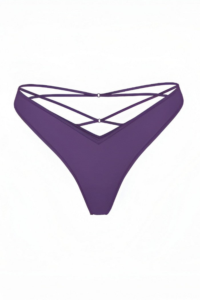 Гладкі трусики стрінги 853386924 violet