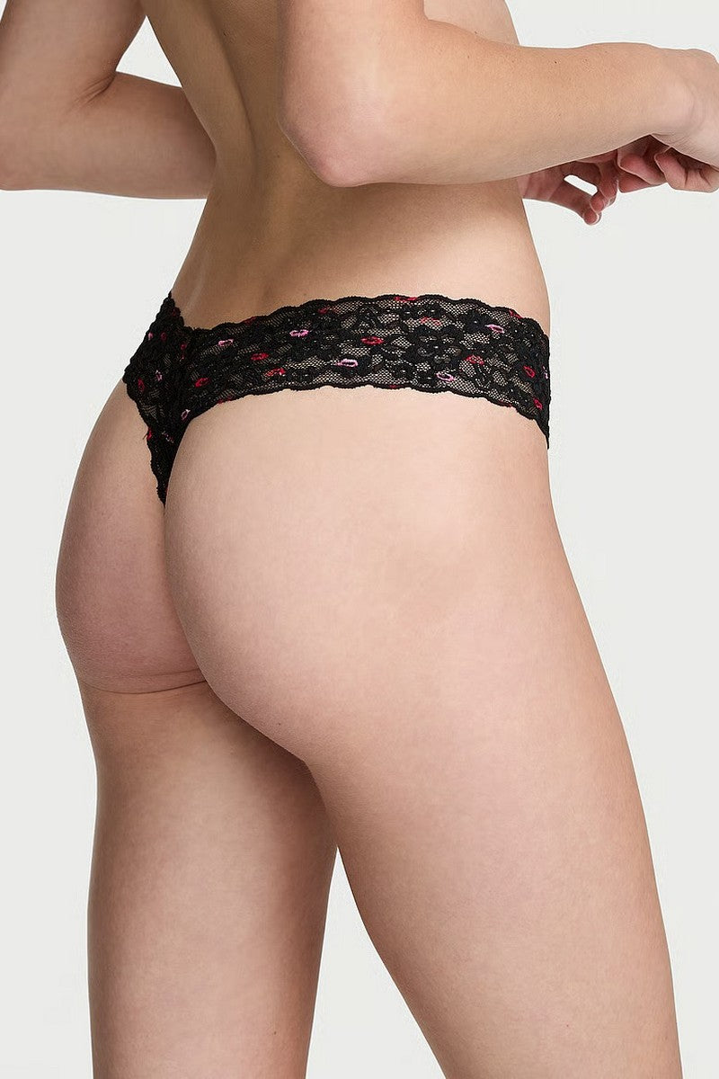 Мереживні трусики стрінги 855141892 Black Victoria`s Secret
