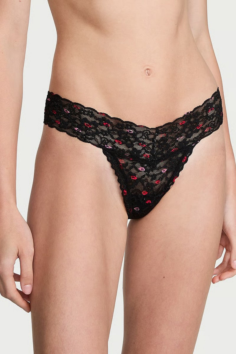 Мереживні трусики стрінги 855141892 Black Victoria`s Secret