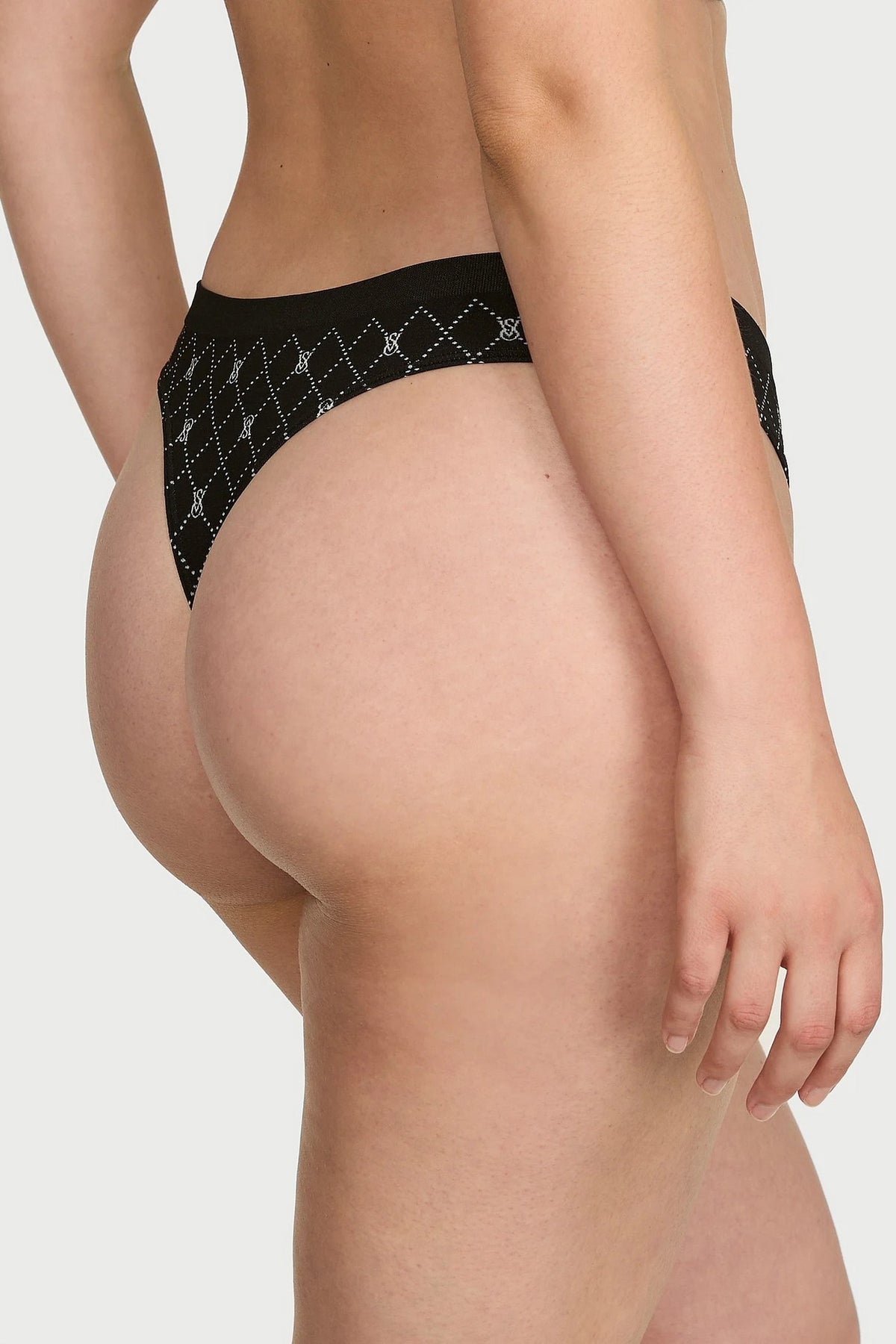 Трусики стрінги 858332465 (5 шт.) multi Victoria`s Secret принт