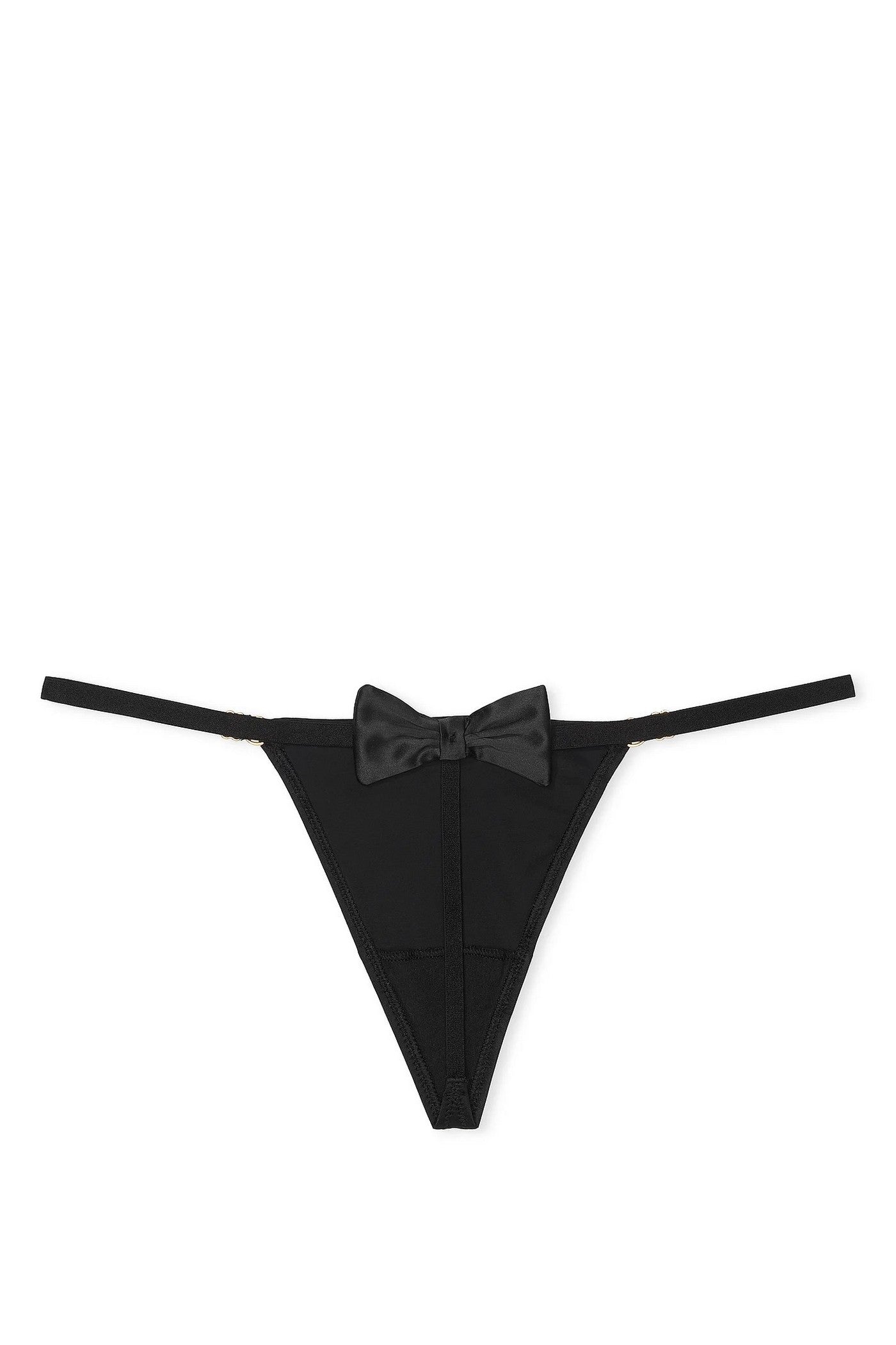 Трусики стринг с бантом 860281434 black