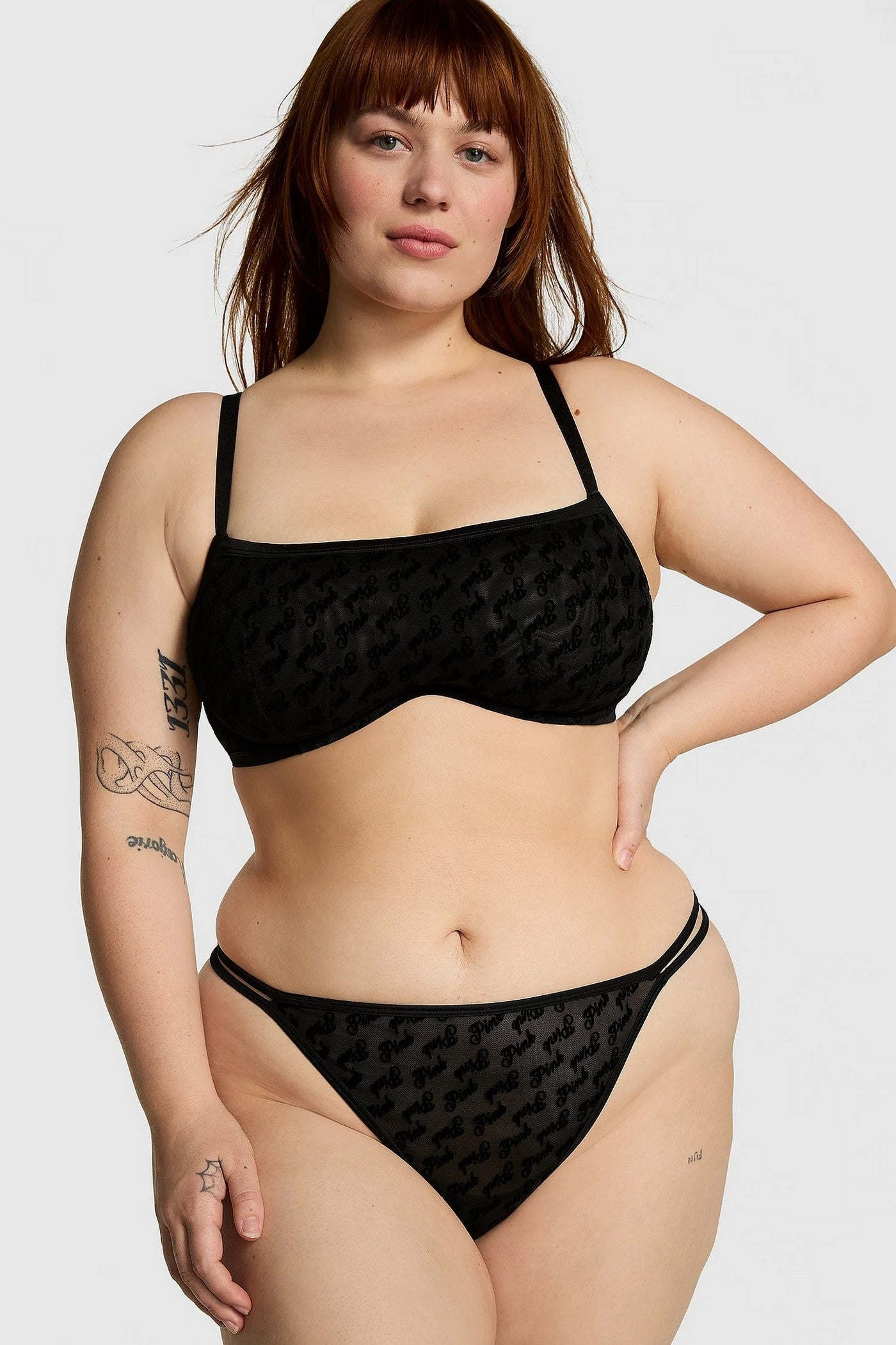 Трусики бикини из микросетки 863247329 black