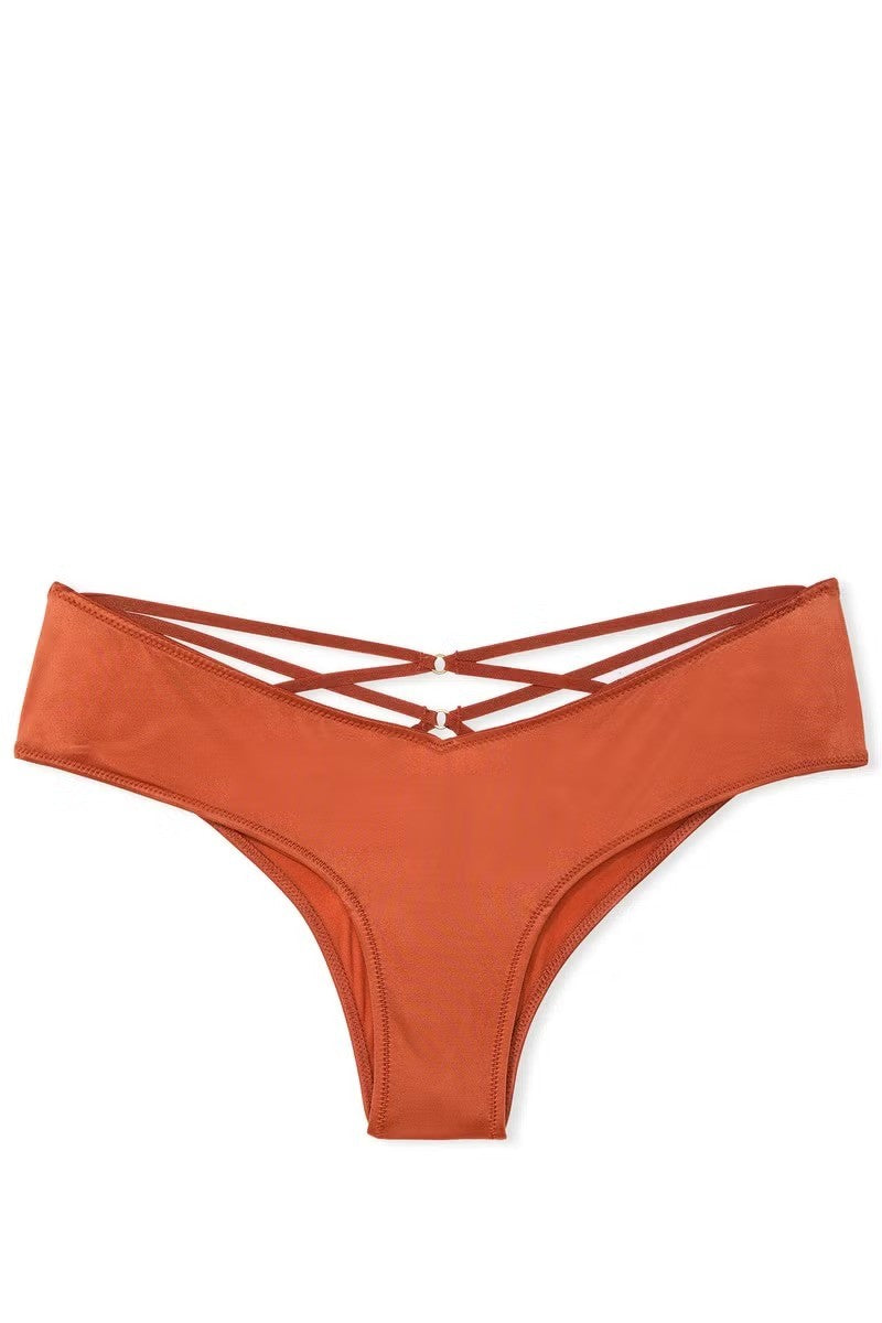 Гладкі трусики з ремінцями 874092901 orange