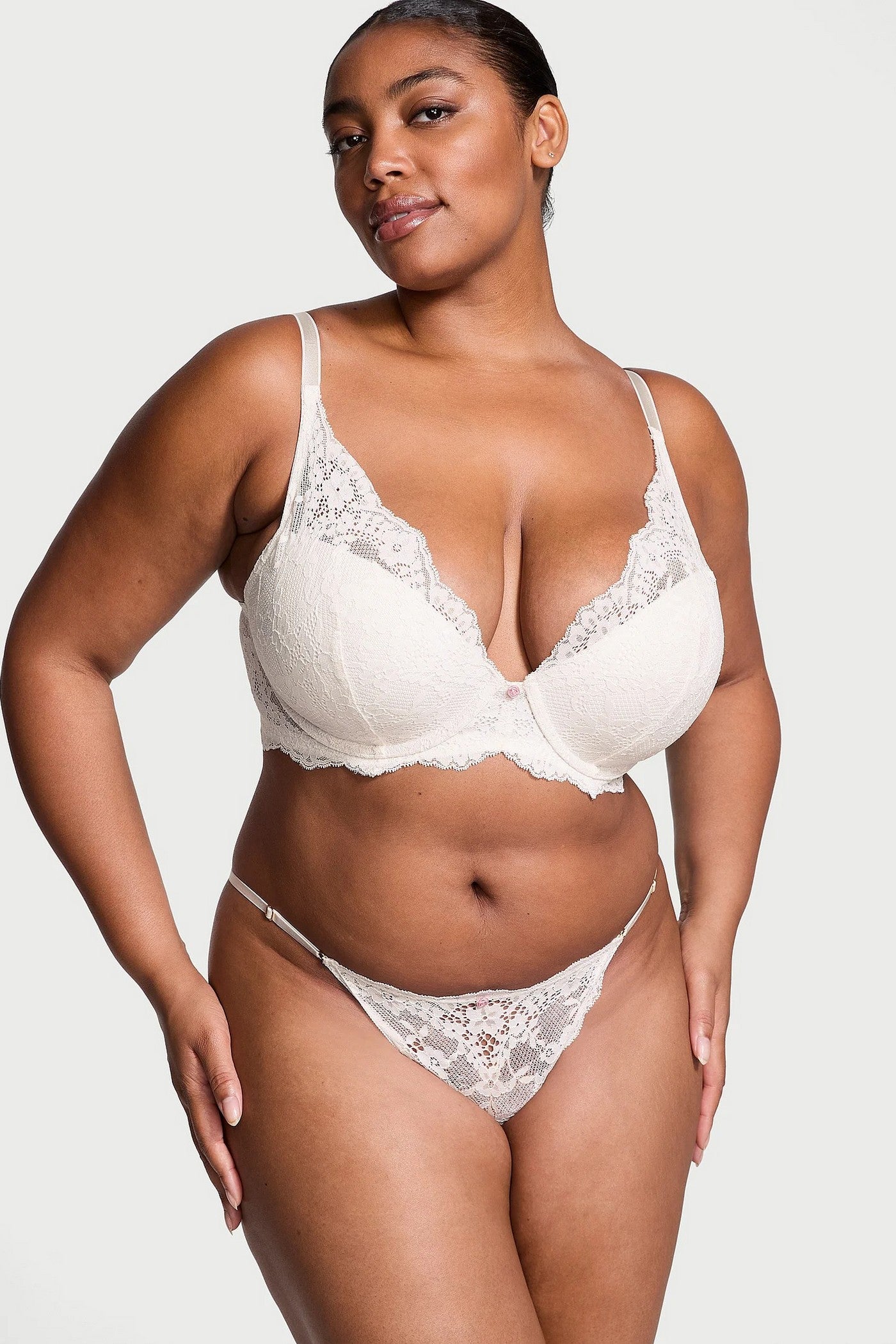 Кружевные трусики бикини 884641115 milk