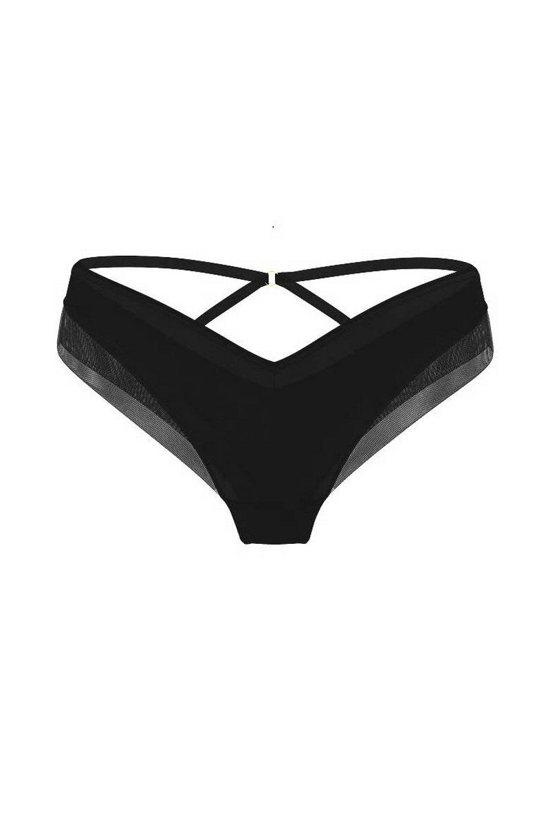 Гладкие трусики бразилиана 88494521 black