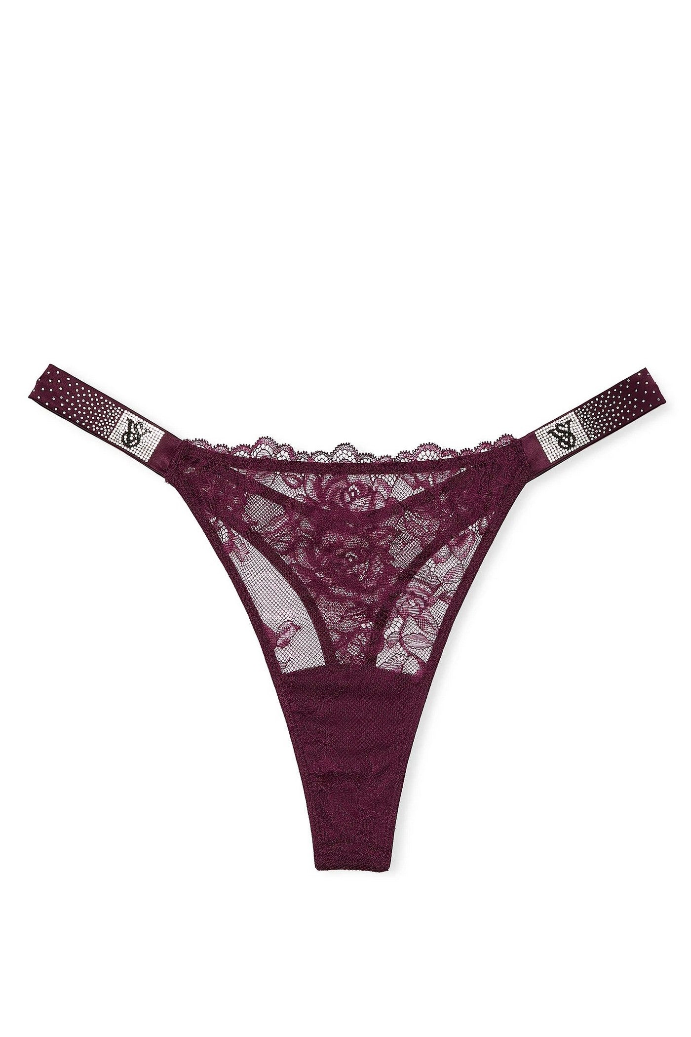 Трусики стринг со стразами 885669206 bordo
