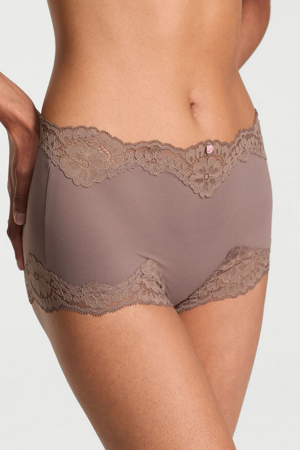 Шортики с кружевом 908241695 gray
